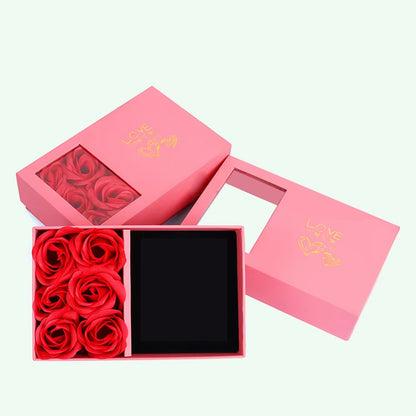 Rose Gift Box Eternal Flower Ring,Pendant,Earrings,Necklace,Jewelry Box 6 Valentine'S Day Rose Gift Box Packaging Box Jewelry St